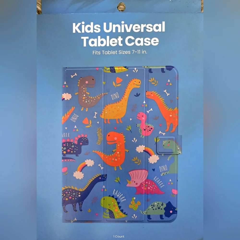 Universal Dinosaur Print Tablet Case for Sizes 7-11 In